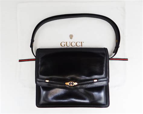 gucci vintage black crossbody|vintage gucci handbags 1960 tote.